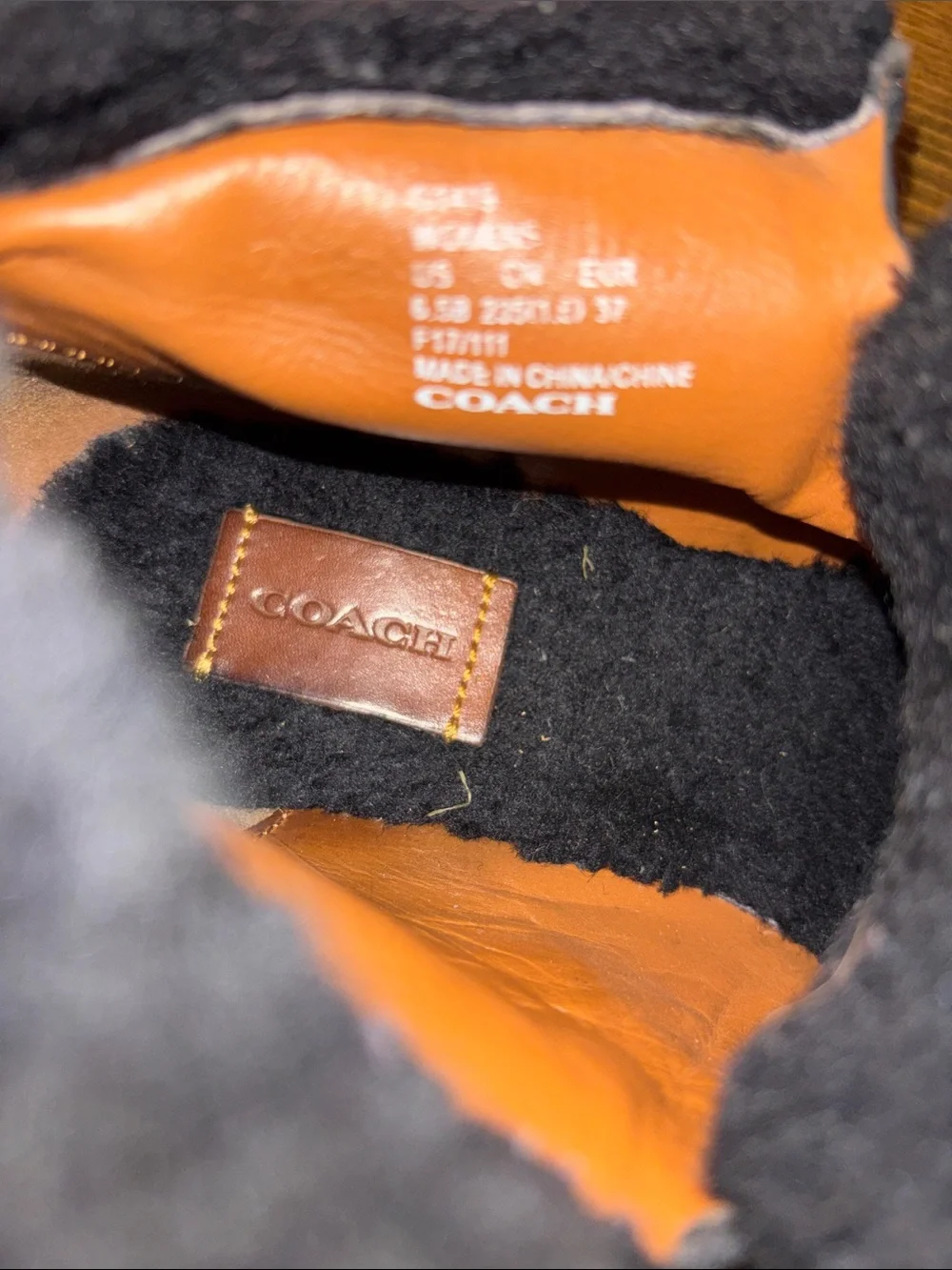Coach women suede